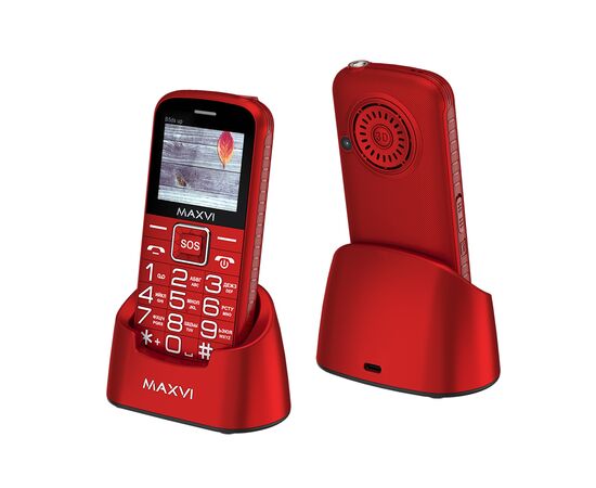  Мобильный телефон Maxvi B5ds up красный 