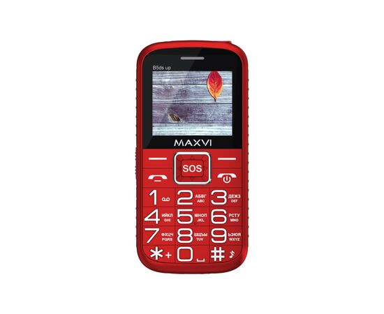 Мобильный телефон Maxvi B5ds up красный 