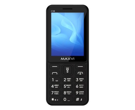  Мобильный телефон Maxvi C38 черный 