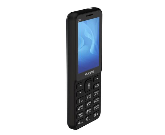  Мобильный телефон Maxvi C38 черный 