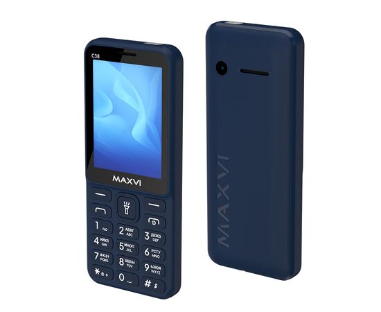  Мобильный телефон Maxvi C38 синий 