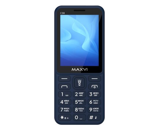  Мобильный телефон Maxvi C38 синий 