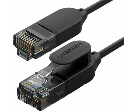 Кабель UGREEN NW122 (70653) CAT 6A Pure Copper Ethernet Cable OD2.8 3m Black 