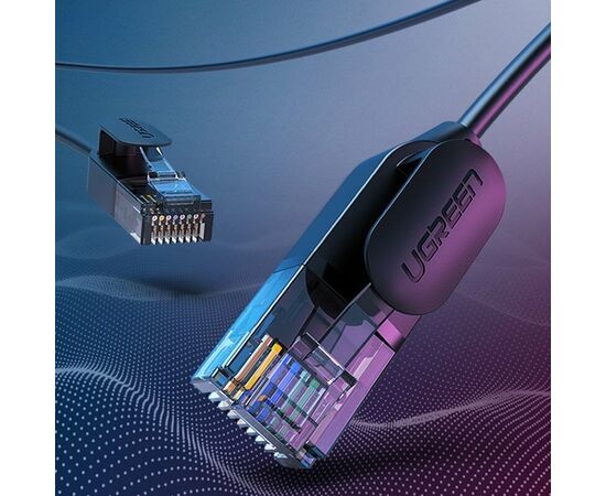  Кабель UGREEN NW122 (70653) CAT 6A Pure Copper Ethernet Cable OD2.8 3m Black 