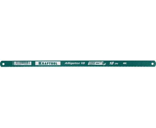  Биметаллическое гибкое полотно по металлу KRAFTOOL Alligator-18 18 TPI (15942-18-S10) 300 мм 