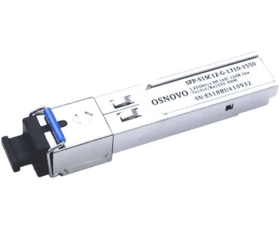  Модуль Osnovo SFP-S1SC12-G-1310-1550-I 