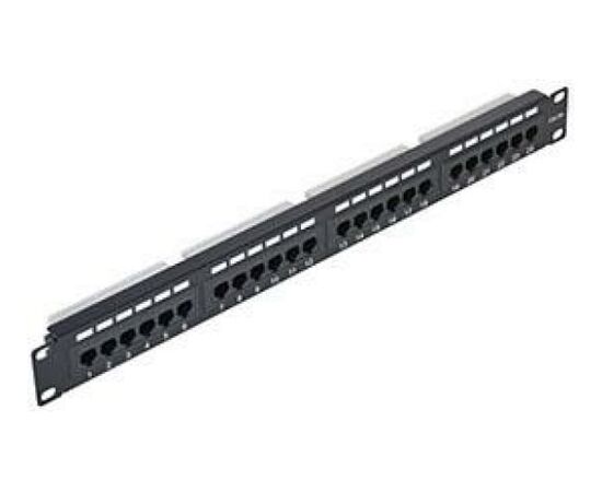  Патч-панель NETLAN EC-URP-24-UD2 в шкаф черный 