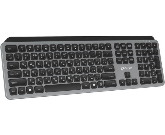  Клавиатура OKLICK K859W серый/черный 