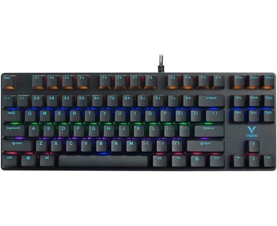  Клавиатура RAPOO V500Pro-87 Backlit Mechanical Gaming Keyboard Black 