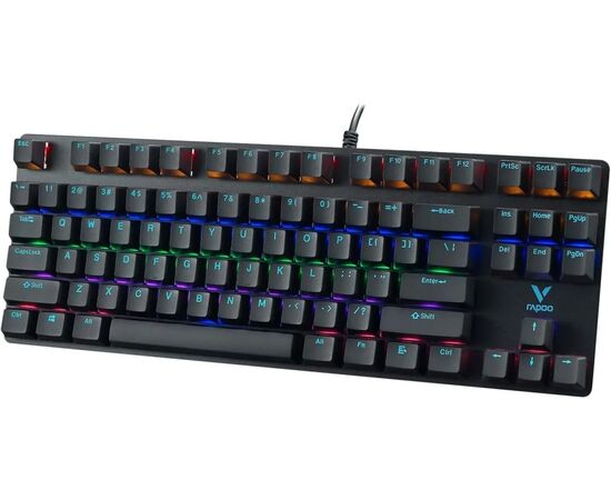  Клавиатура RAPOO V500Pro-87 Backlit Mechanical Gaming Keyboard Black 