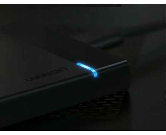  Внешний корпус для HDD UGREEN US221 30847 2.5 Inch Hard Drive Box with Built-in USB 3.0 Cable Black 