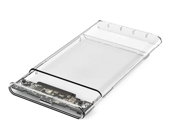  Внешний корпус NETAC WH11 (NT07WH11-30B0) для HDD/SSD 2.5" SATA - USB3.0 прозрачный, A to B cable 