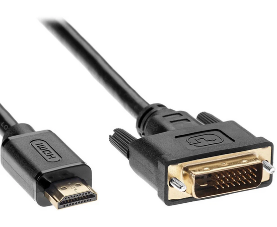  Кабель TV-com LCG135F-2M HDMI to DVI-D (19M-25M) 2м, 2 фильтра 