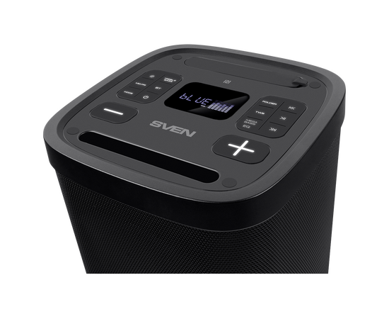  Портативная акустика SVEN PS-950, черный (160 Вт, TWS, Waterproof(IPx4), Bluetooth, FM, USB, microSD, LED-дисплей,8800мА*ч) 
