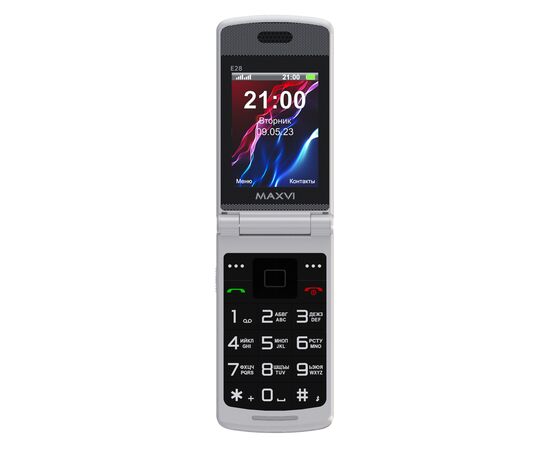  Мобильный телефон Maxvi E28 черный 