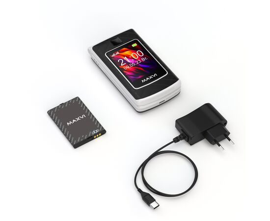  Мобильный телефон Maxvi E28 черный 