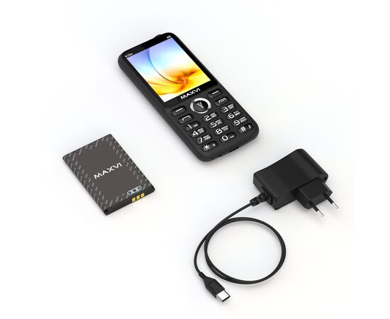  Мобильный телефон Maxvi K15n 4G черный 