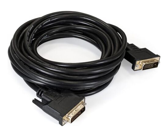  Кабель ExeGate EX191096RUS DVI dual link (25M-25M) 5м, 2 фильтра, позолоченные контакты 