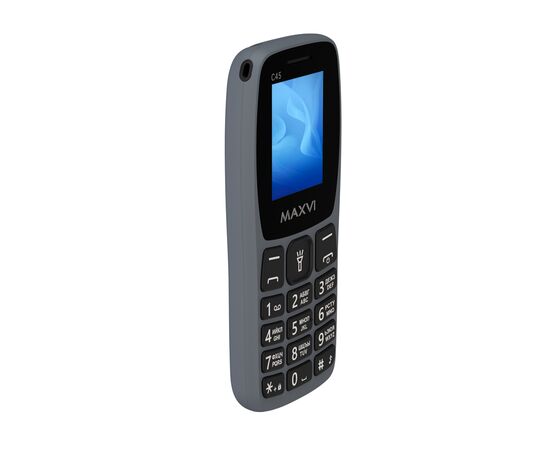  Мобильный телефон Maxvi C45 серый 