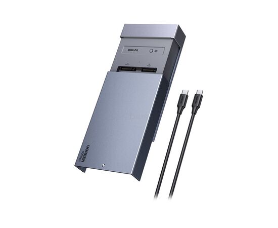  Бокс внешний для SSD UGREEN CM847 (65733EU) USB4 2-Bay M.2 NVMe SSD Enclosure EU серый космос 