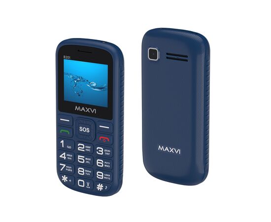  Мобильный телефон Maxvi B201 синий 