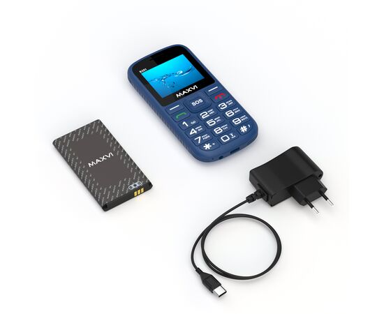 Мобильный телефон Maxvi B201 синий 
