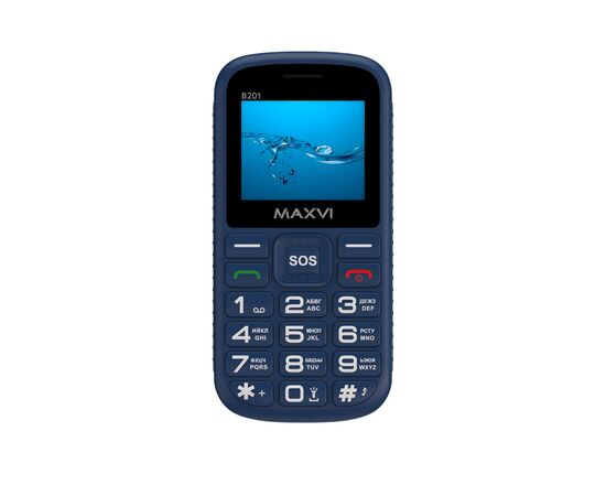  Мобильный телефон Maxvi B201 синий 
