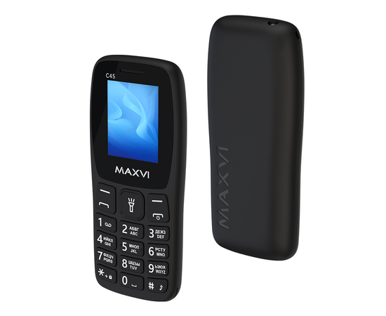  Мобильный телефон Maxvi C45 черный 