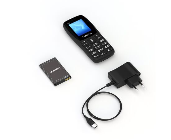  Мобильный телефон Maxvi C45 черный 