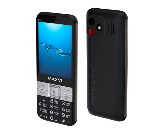  Мобильный телефон Maxvi B33 черный 