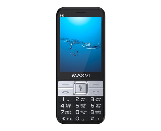  Мобильный телефон Maxvi B33 черный 