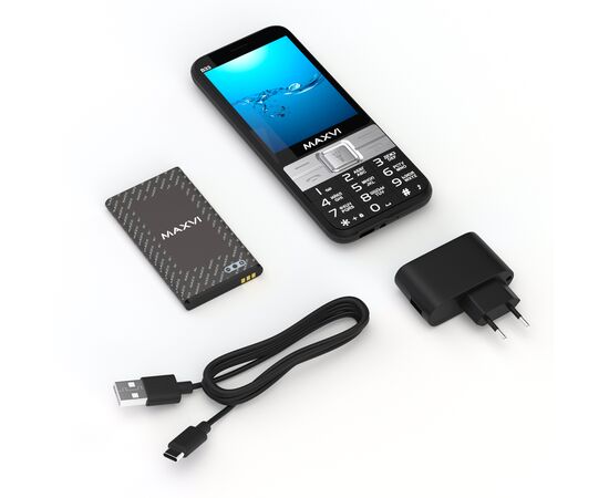  Мобильный телефон Maxvi B33 черный 