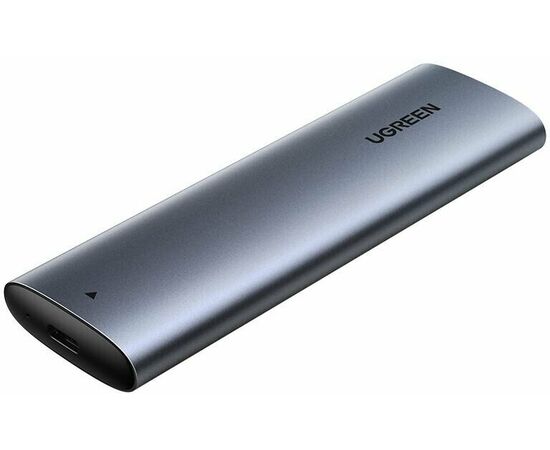  Бокс для накопителей UGREEN CM400 (10902) USB-C Female to M.2 M-Key 10G Enclosure C TO C Cable 50cm Grey 