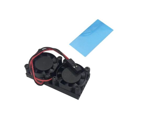  Вентилятор ACD RA535 (RASP3409) Double Fans (25*25*7mm) + Radiator (50*25*5mm) for Raspberry Pi 3B+/4B (2 шт) 