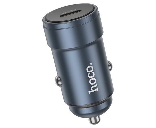  АЗУ HOCO Z57 Glorious single-port PD30W car charger Metal Gray 