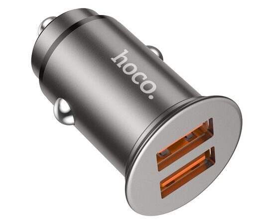  АЗУ HOCO NZ1 Developer 2USB QC3.0, кабель микро USB серый 