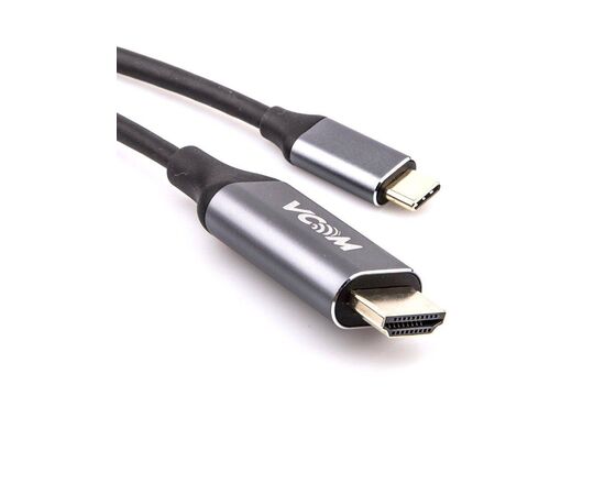  Кабель Vcom CU423MC-1.8M USB 3.1 Type-Cm - HDMI A(m) 4K 60Hz, 1.8m ,Aluminium Shell,Vcom (CU423MC-1.8M) 