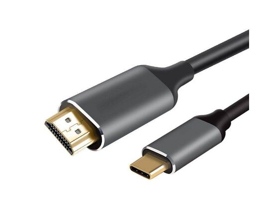  Кабель Vcom CU423MC-1.8M USB 3.1 Type-Cm - HDMI A(m) 4K 60Hz, 1.8m ,Aluminium Shell,Vcom (CU423MC-1.8M) 