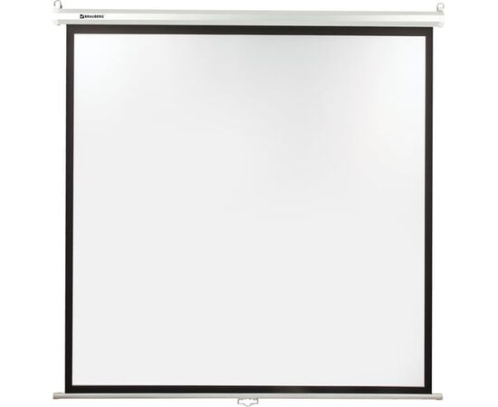  Проекционный экран BRAUBERG 236726 Wall настенный 180х180см матовый, 1:1 