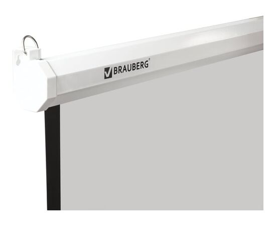  Проекционный экран BRAUBERG 236726 Wall настенный 180х180см матовый, 1:1 