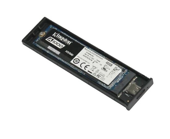  Внешний корпус SSD AgeStar 31UBVS6C NVMe/SATA USB3.0 алюминий черный M2 2280 B/M-key 