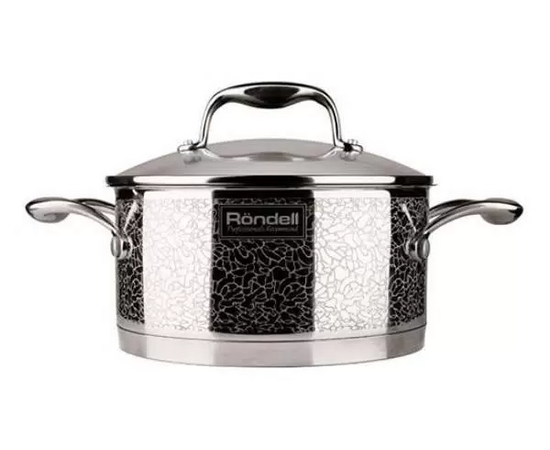  Кастрюля Rondell Vintage RDS-344 5л. d=24см (с крышкой) стальной 