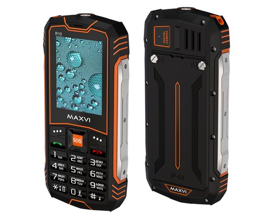  Мобильный телефон Maxvi R10 оранжевый 