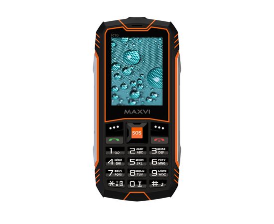  Мобильный телефон Maxvi R10 оранжевый 
