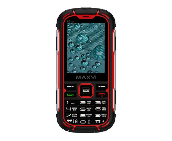  Мобильный телефон Maxvi R2 up красный 