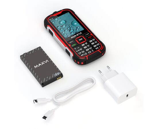  Мобильный телефон Maxvi R2 up красный 