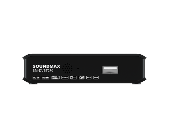  Цифровая ТВ приставка SOUNDMAX SM-DVBT270(черный) 