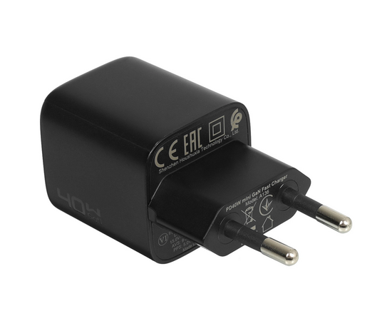 Зарядное устройство ACEFAST A136 PD40W mini GaN USB-C fast charger Black (EU) 
