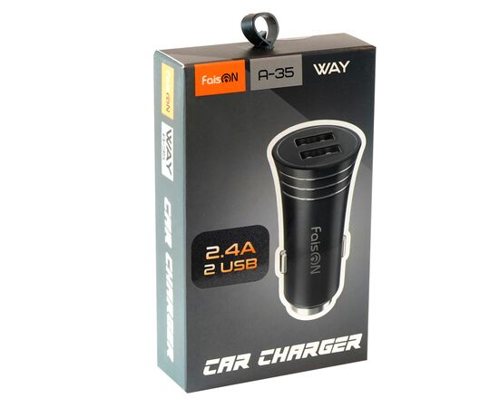  АЗУ FaisON A-35 Way 2USB 2400mA чёрный 